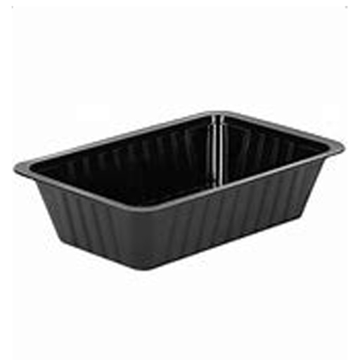 [84253] Plastiek Bak A 21 DW Zwart (200x141x37mm) 500 st