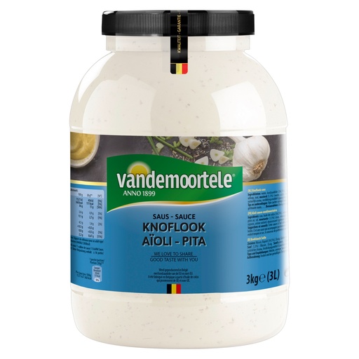 [26024] Knoflook Saus Vleminckx Pet 3 L