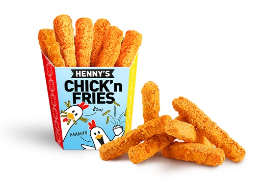 [118682] Chick'n Fries Henny's 24 x 6 pcs + scoops