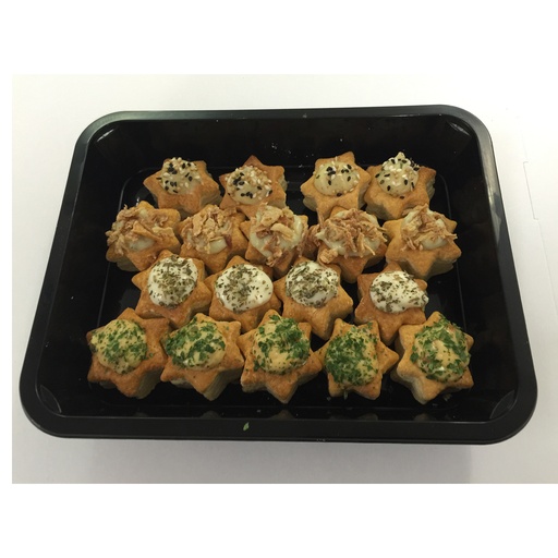 [140059] Mini Kerststerretje Sadie Toast 18 st