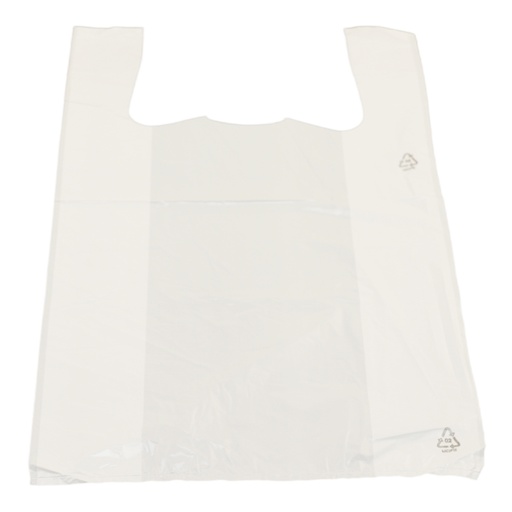 [861011] Plastiek Draagtas Klein (28x14x48cm) 14.8mu 1000 st