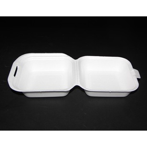 [840033] Large Foam Hamburger Box White XPS/Isomo IP 6 (1672) 125 pcs