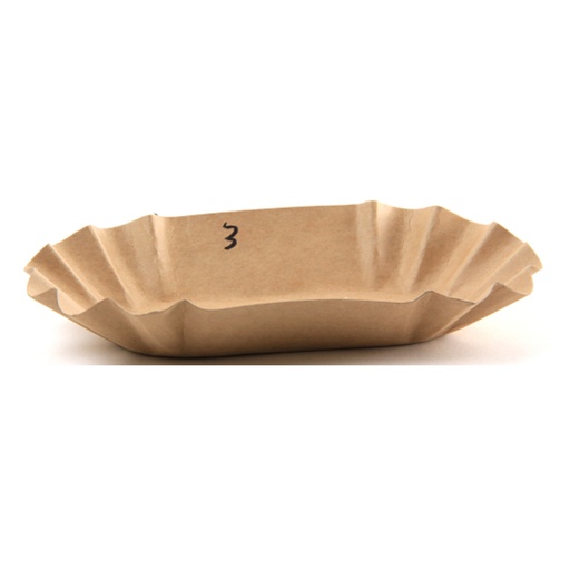 [812632] Karton Schalen Nr. 3 Bruin /Kraft Eco Is It (10,5 x 20) 250 st