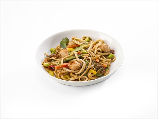 [147715] Noodles Kip Pittige Sojasaus Groentemix Deli Meal 500 gr