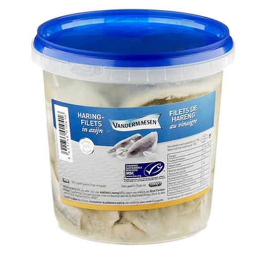 [20224] Haring Filets Azijn Vandemaesen Emmertje 1000 gr
