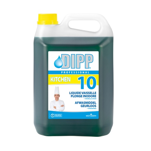 [909265] Liquide Vaiselle Plonge Inodore Dipp (10) 5 L