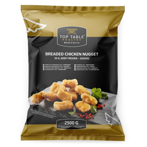 [1186241] 1024251 Nuggets de poulet Deluxe Top Table 2,5 kg