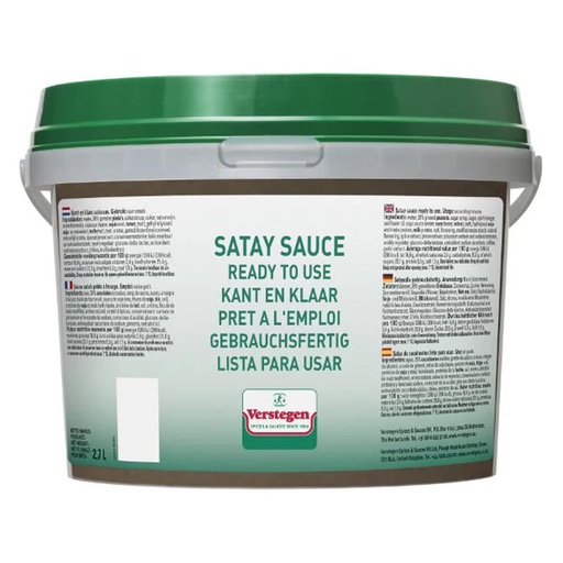 [26307] Saté Saus Kant & Klaar Verstegen Emmertje 2,7 L