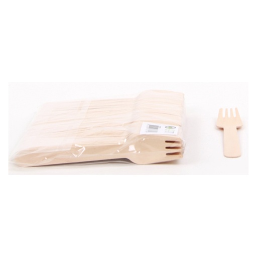 [88405] Houten Bestekvorken 16 cm 100 st
