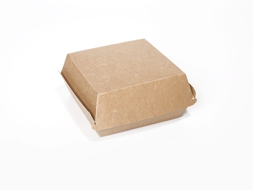 [840090] Hamburgerbox Karton Big Brun Kraft 12 x 12 x 8 cm 100 pcs