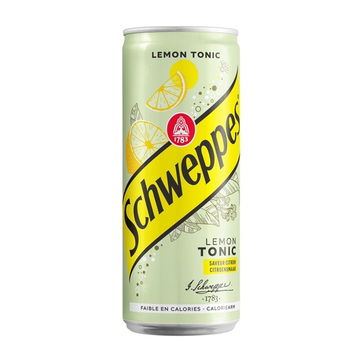 [710267] Schweppes Lemon Tonic Slim Can 4x6x33cl