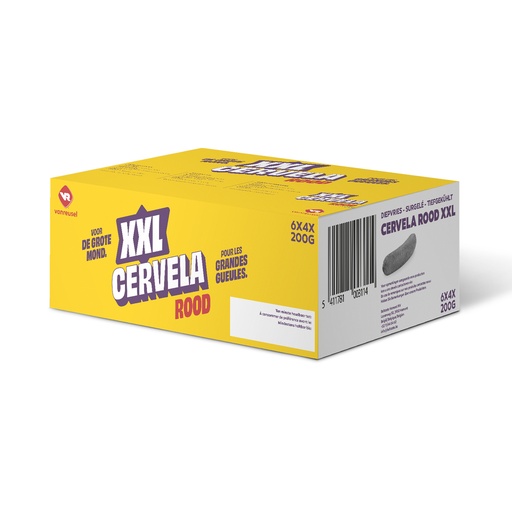 [11906] Cervela Rood XXL Vanreusel 6 x 4 x 200 gr