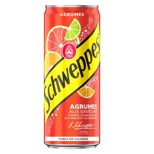[71025] Schweppes Agrum Slim Can 24 x 33 Cl