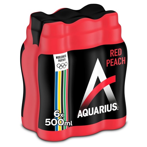 [71060] Aquarius Red Peach Pet 24 x 50 cl
