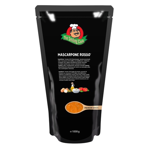 [14867] H25 Mascarpone Rosso Saus Smiling Cook 1 kg