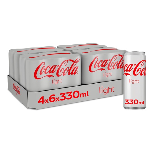 [710153] Coca Cola Light Sleek Can 24 x 33 cl
