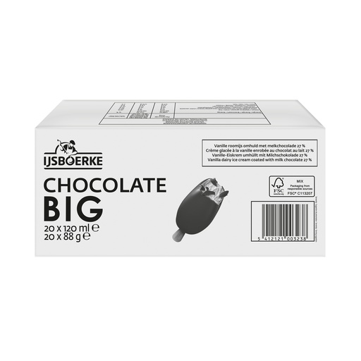 [176981] Big Chocolate Ijsboerke 20 x 120 ml
