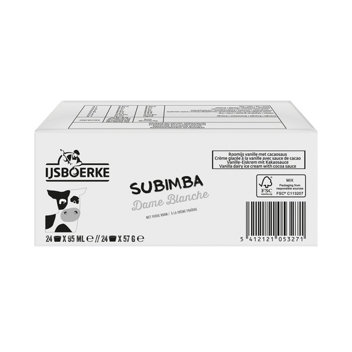 [17686] Subimba Dame Blanche Ijsboerke 24 x 95 ml 