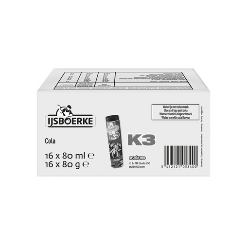 [17663] K3 Squeeze Cola Ijsboerke 16 x 80 ml
