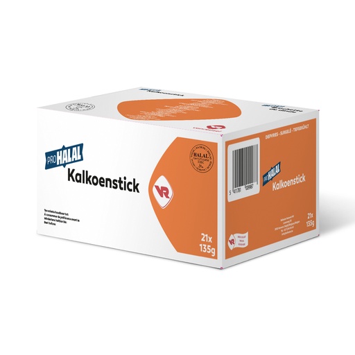 [11532] Kalkoen stick 21 x 135gr Prohalal - Vrs