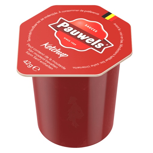 [27053] Tomaten Ketchup sausporties - 120 x 42gr cups - Pauwels