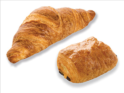 [140782] 6528 Croissant & Pain au Chocolat Pastry mix pack Pastridor 2 x 24 x 70 gr