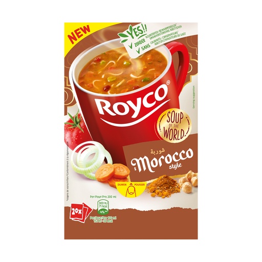 [407082] Royco Minute Soup World Morrocan style 20 st