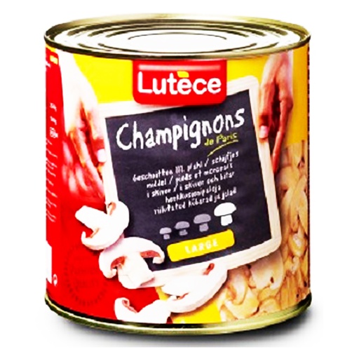 [52277] CHAMPIGNONS DE PARIS TRANCHE 2250GR NET CONSERVE LUTECE