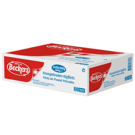 [11876] Kipfilets Voorgebraden Beckers 20 x 100 gr