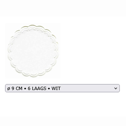 [87405] Drop Catcher 9 cm Blanc Gautier 250 pcs
