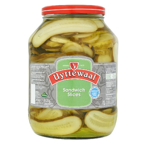 [21018] Rondelles de Cornichons (Tranches de Concombre) Uyttewaal Bocal 2,45 kg