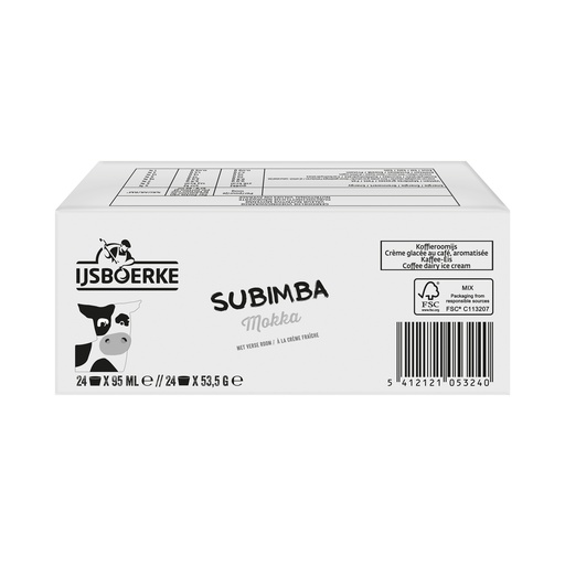 [176885] Subimba Mokka Ijsboerke 24 x 95 ml 