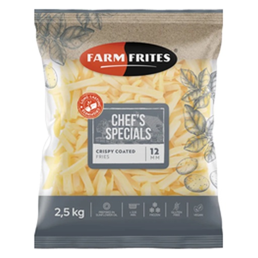 [133693] Frieten Crispy Coated Chef's Specials 12mm Farm Frites 2,5 kg