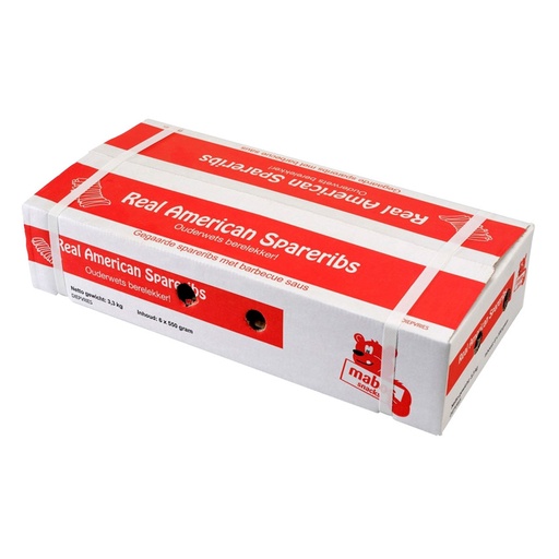 [11710] Spare Ribs Mabos (Real American) 6 x 550 gr