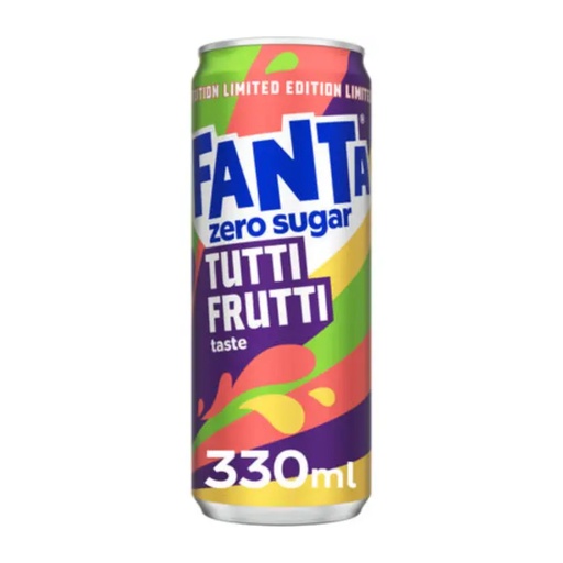 [710354] Fanta Zero Tutti Frutti Sleek 24 x 33 cl