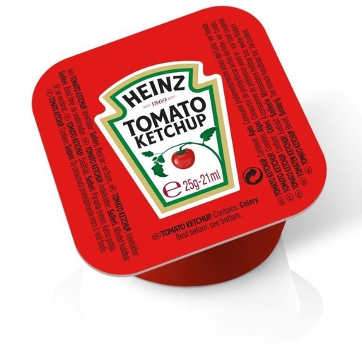 [27066] Saus Porties Tomaten Ketchup Cups Heinz 100 x 21 ml
