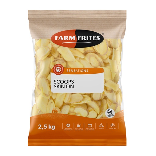 [133692] Frites Scoops Skin On Farm Frites 2,5 kg 