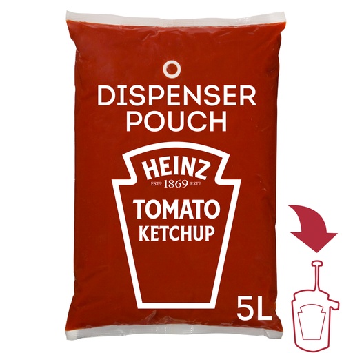 [26516] Tomaten Ketchup Heinz Bag 3 x 5 L
