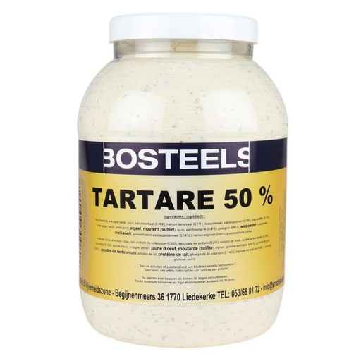 [2541886] Sauce Tartare 50% Bosteels Pet 3 L 