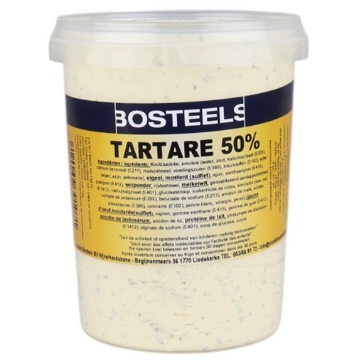[2541887] Tartaar Saus 50% Bosteels Pot 1 L 