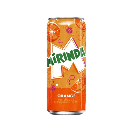 [710195] Mirinda Orange Sleek Can 24 x 33 cl 