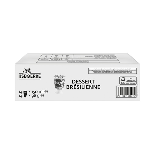 [17682] Dessert Brésilienne Ijsboerke 14 x 150 ml
