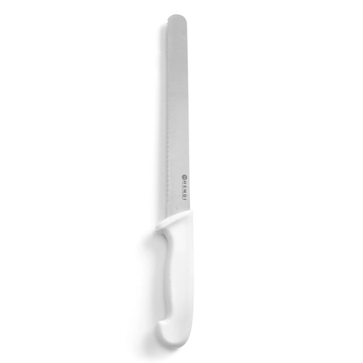 [90580] 843055 - Bread Knife 250/380 mm White PP Handle 1 pc Hendi