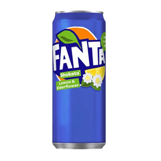 [7101291] Fanta Zero Lemon/Shokata/Edelflower Sleek Blik  24 x 33 cl