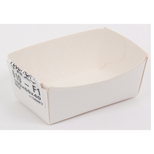[811168] Karton Frietbakje Wit  F70/610 250 St