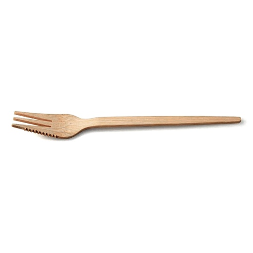 [88436] Snackvork Bamboe Met Snijrand 13,5 cm 100 st
