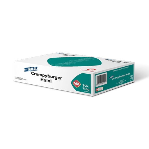 [1132809] Crumpy Burger Prohalal Vanreusel 30 x 115 gr