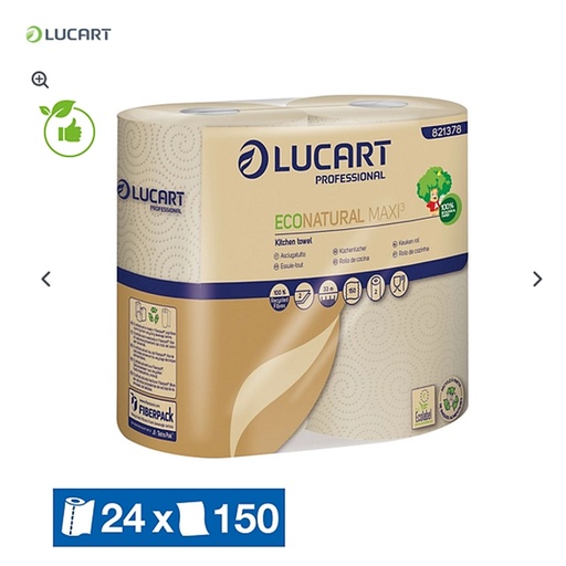 [89554] Keukenrol Lucart Bruin 2 Lg 150 Vel 24 st