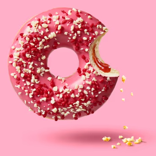 [PR/09808] 4778 Donut Berry White Gevuld La Lorraine 48 x 71 gr