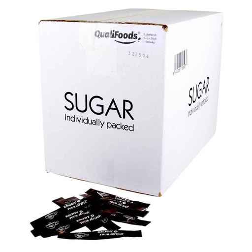 [PR/09862] Sugar sticks Qualifoods 1000 x 4 gr